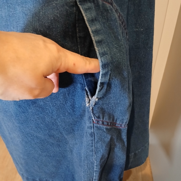 Vintage Prelude Denim Jumper Dress Size 6 - Picture 4 of 10